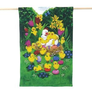 Easter Chicks Baby Chickens Garden Flag